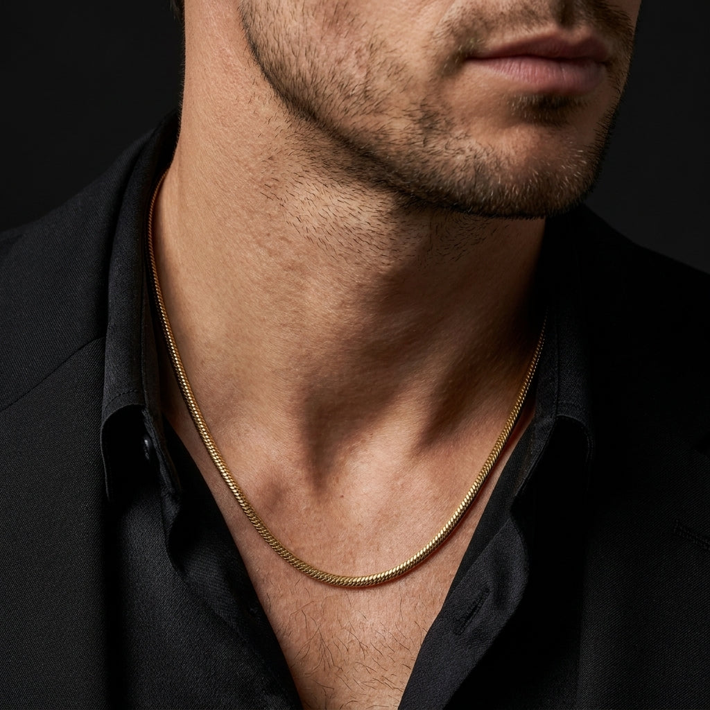 Luxury Gold Rope Chain Necklace for Men