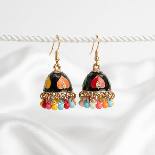 Vintage Multicolor Jhumka Earrings for Women