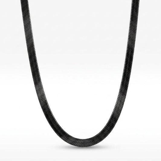Luxury Black Snake Chain Necklace for Men