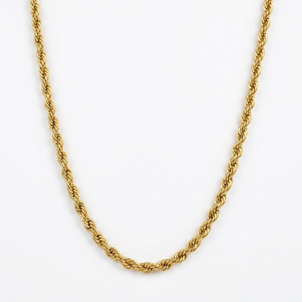 Luxury Gold Rope Chain Necklace for Men