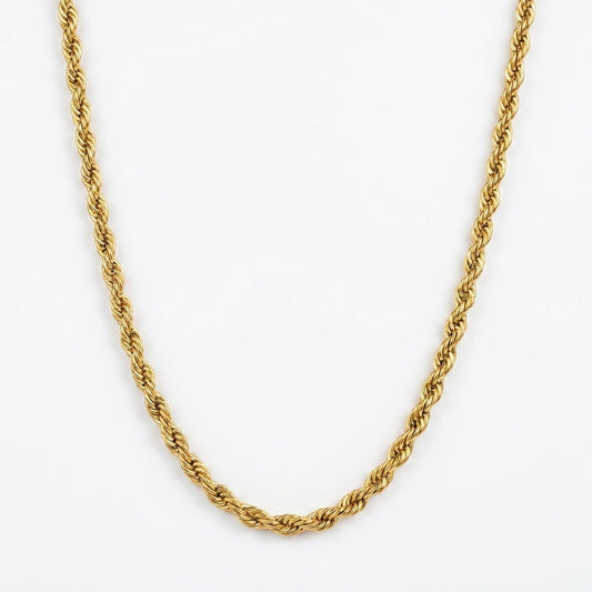 Luxury Gold Rope Chain Necklace for Men